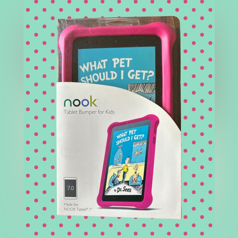 WhatPetShouldIGet? Tablet Bumper for kids. Made for NOOK Yablet 7”.